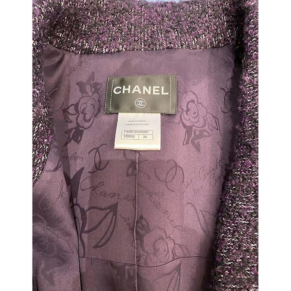 Amazing Chanel whool coat with scarf XS ( Chanel size 34 ) - Picture 8 of 8
